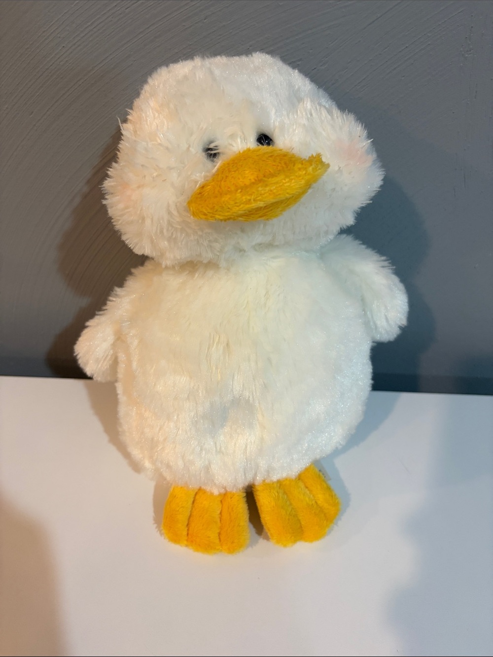 GANZ Webkinz White Duck Plush with Yellow Beak and Feet no code